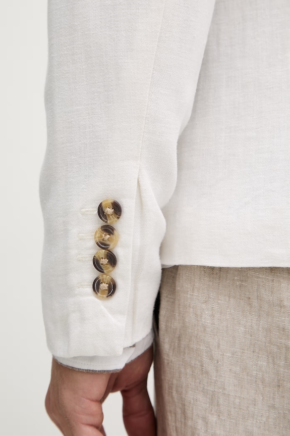 Lindbergh giacca monpetto da uomo con lino 30.304020A bianco