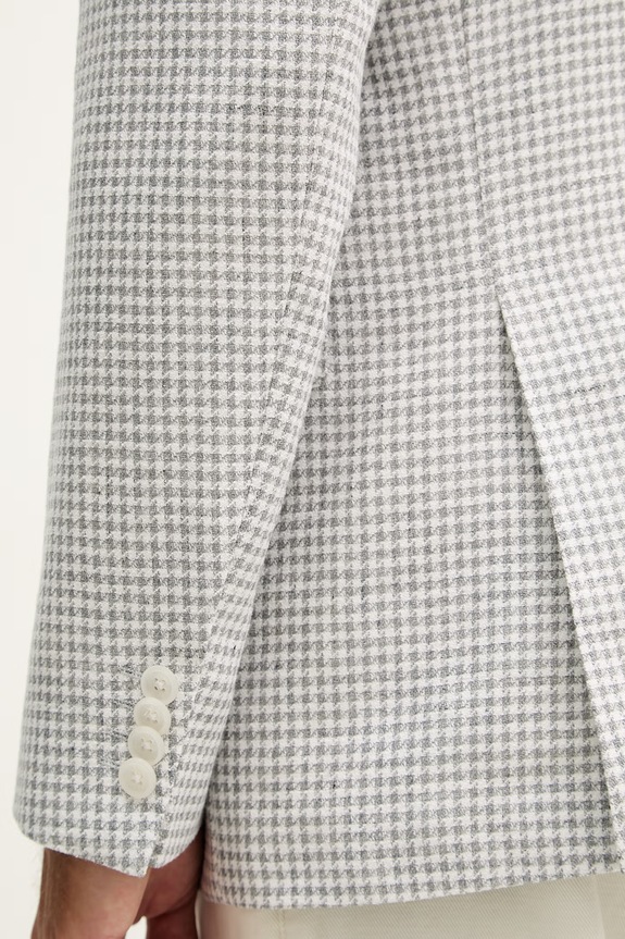 BOSS z dodatkiem lnu Hutson 50561860 szary