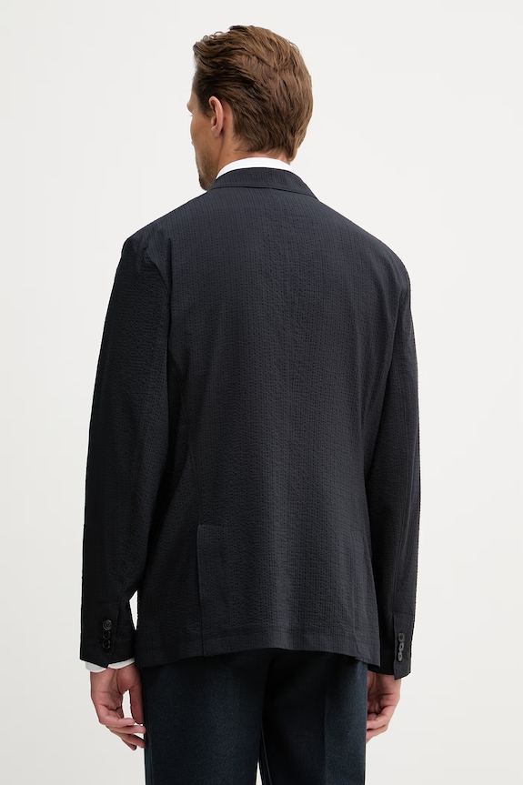 Ruházat Armani Exchange egysoros férfi lyocellel XM002082.AF22363 sötétkék
