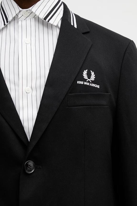 Fred Perry x Kris Van Assche Men's jacket black SJ2103