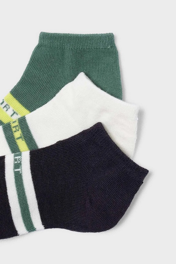 Mayoral șosete copii 3-pack 10182.5F.Mini.PPY2 verde SS26