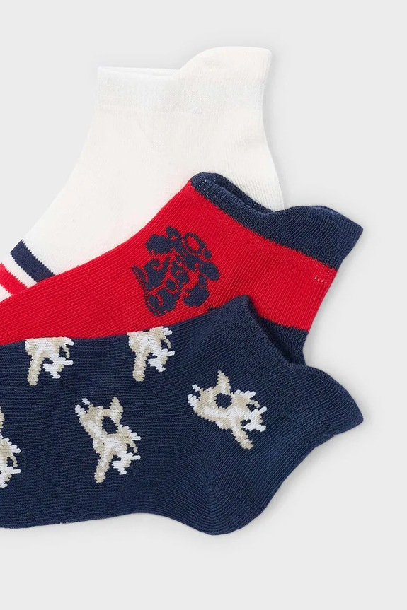 Mayoral gyerek zokni 3 pár 10183.5G.Mini.PPY2 kék SS26