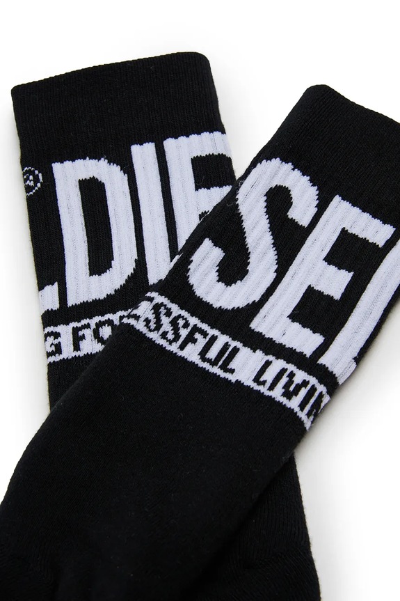 Diesel gyerek pamut zokni SKM-ZRAYBIPACK SOCKS 2 pár 00J4MX.0BAWN fekete SS26
