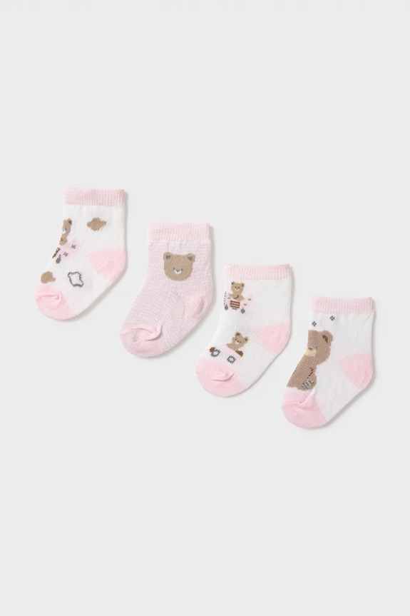 Mayoral Newborn șosete copii 4-pack roz 9049.1E.Newborn.PPY2