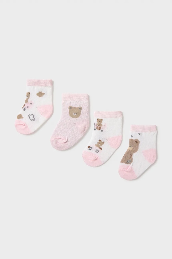 Mayoral Newborn șosete copii 4-pack roz 9049.1E.Newborn.PPY2