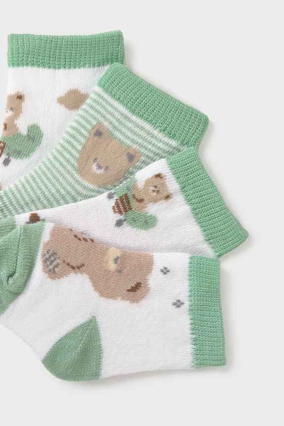 Mayoral Newborn șosete copii 4-pack 9049.1E.Newborn.PPY2 verde SS26