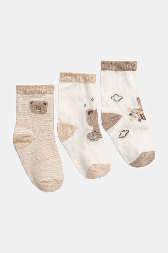 Otroške nogavice Mayoral Newborn 4-pack rjava 9049.1E.Newborn.PPY2