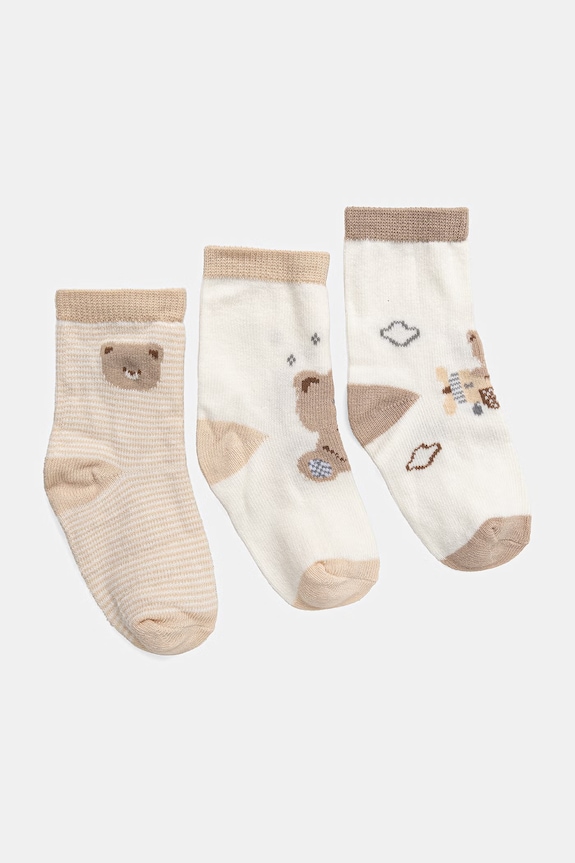 Otroške nogavice Mayoral Newborn 4-pack rjava 9049.1E.Newborn.PPY2