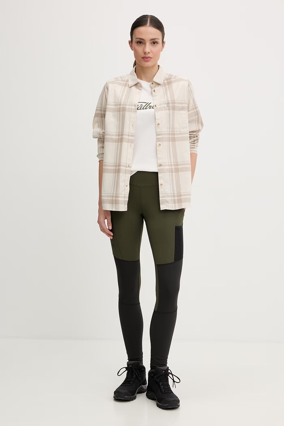 Fjallraven leggings női Keb Agile F14200197 zöld SS26