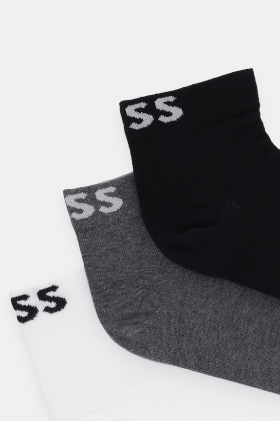 BOSS șosete 3P SH Logo CC SP W 3-pack 50533849 negru SS26