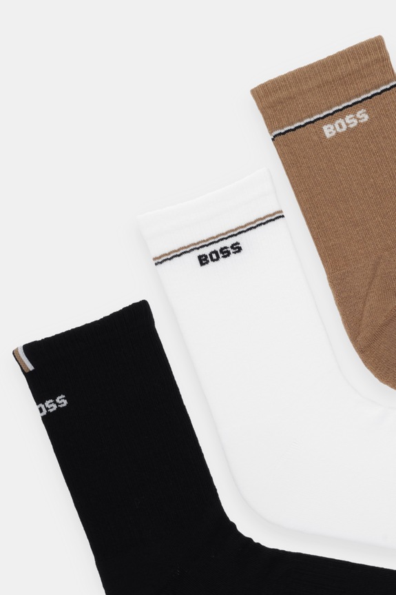 BOSS calzini 3P QS Iconic CC SP W pacco da 3 50537322 bianco SS26