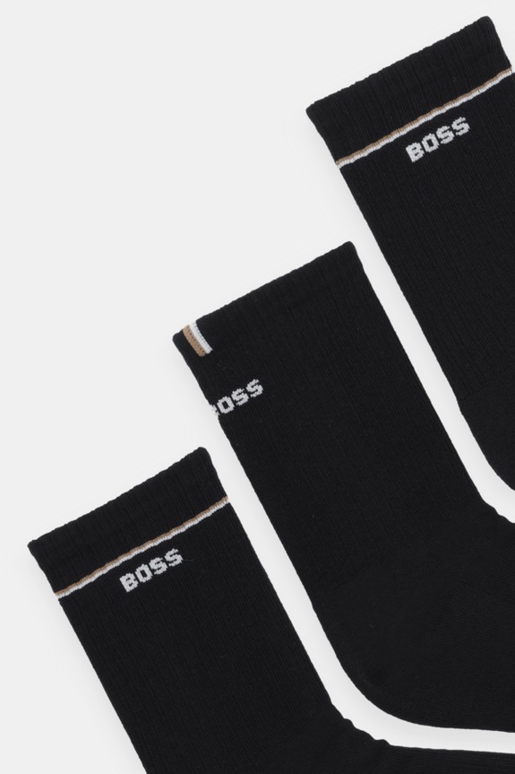 Ponožky BOSS 3P QS Iconic CC SP W 3-pak 50537322 čierna SS26