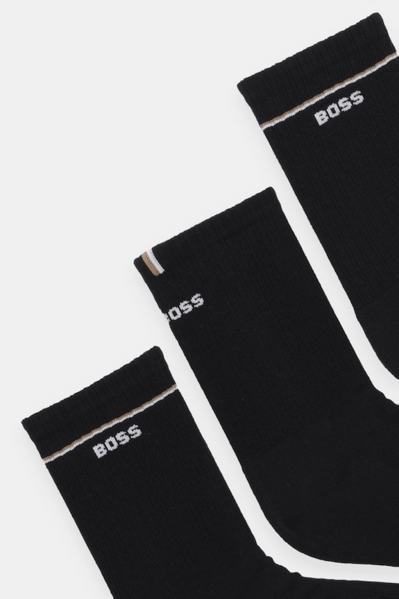 Ponožky BOSS 3P QS Iconic CC SP W 3-pak 50537322 čierna SS26