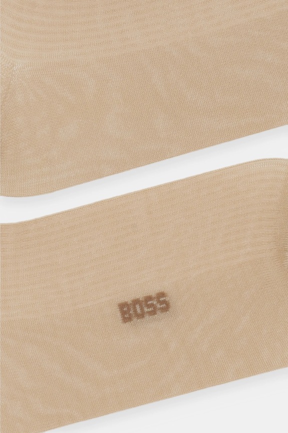 BOSS calzini 2P RS Light Rib VI W pacco da 2 50553493 beige SS26