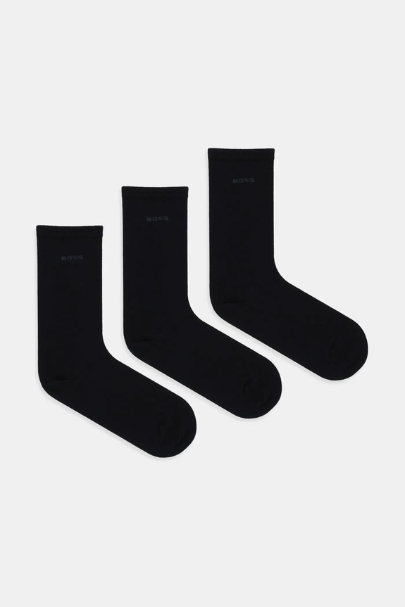Ponožky BOSS 3P RS Uni Logo CC W 3-pak dlhé ponožky čierna 50554069
