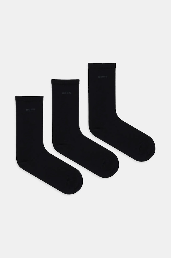 Ponožky BOSS 3P RS Uni Logo CC W 3-pak dlhé ponožky čierna 50554069