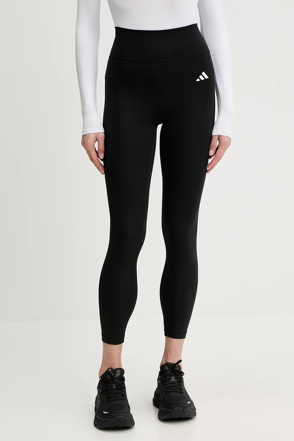 Športové legíny adidas Performance s elastanom čierna JY4815