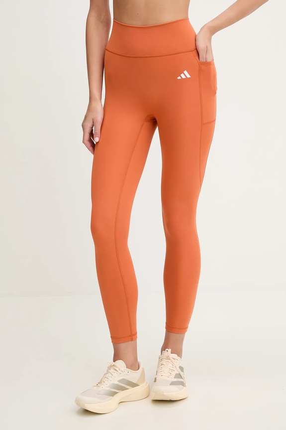 Κολάν προπόνησης adidas Performance Optime με ελαστάν πορτοκαλί KB7876