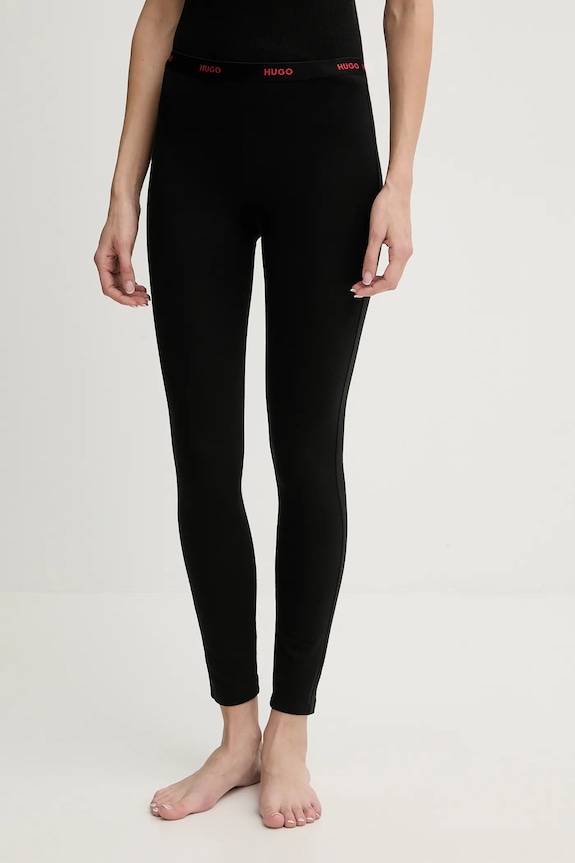 Легінси HUGO HUGO ID_LEGGINGS з еластаном чорний 50556812