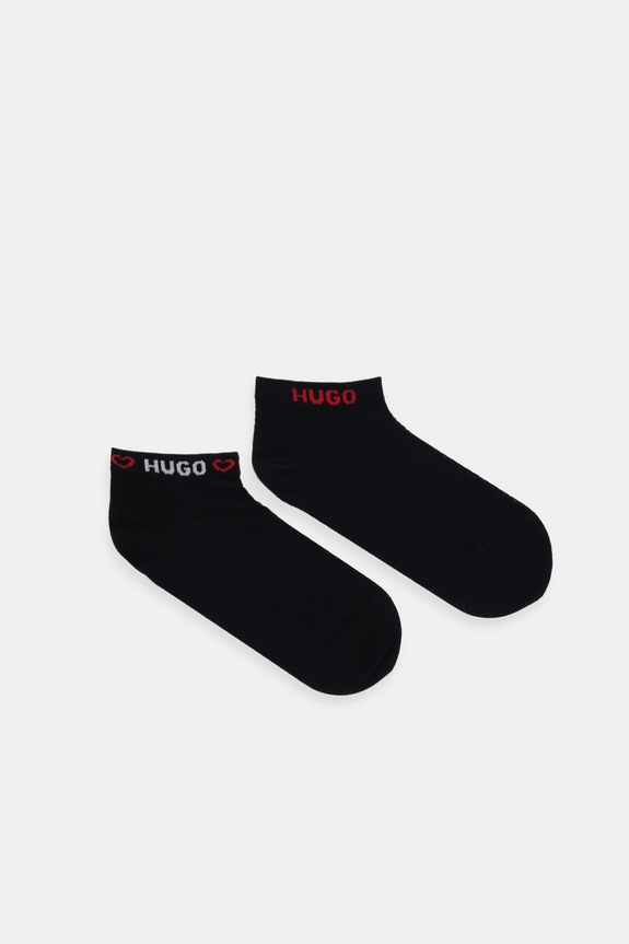 HUGO șosete (2-pack) 2P AS MICROLOVE CC W sosete scurte negru 50553430