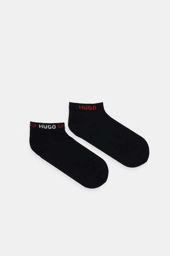 HUGO șosete (2-pack) 2P AS MICROLOVE CC W sosete scurte negru 50553430