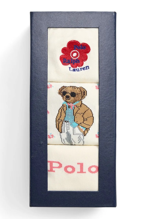 Polo Ralph Lauren skarpetki 3-pack 455P10258 beżowy SS26