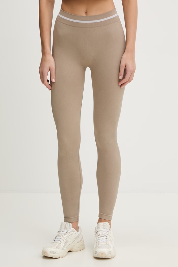 Guess spodnie PEPI wzorzyste beżowy V6RB05.Z4692