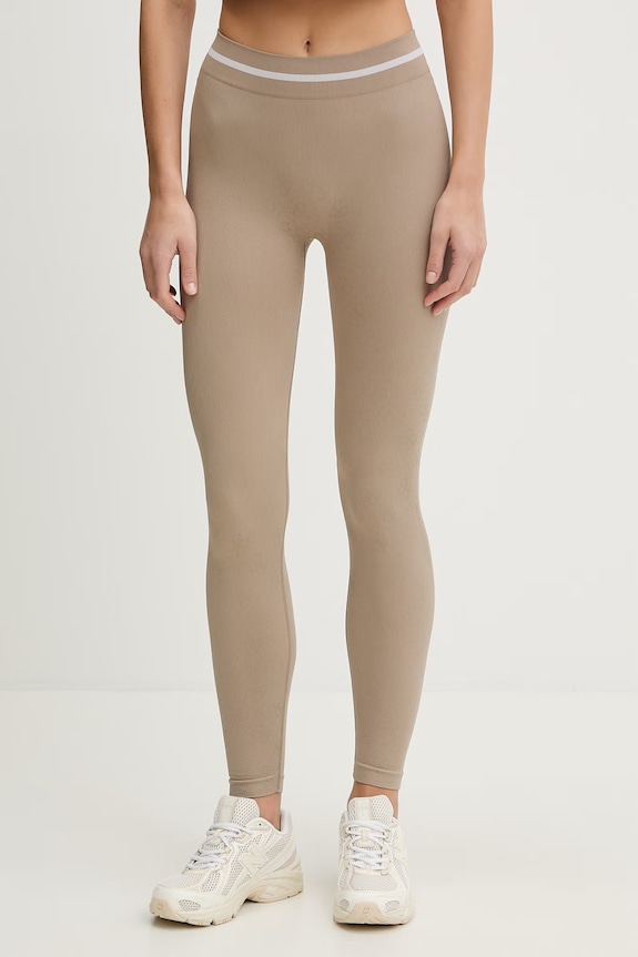 Guess spodnie PEPI wzorzyste beżowy V6RB05.Z4692