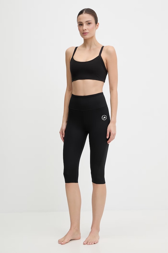 Tajice za jogu adidas by Stella McCartney Yoga Capri JY8180 crna SS26