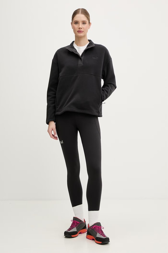 Jack Wolfskin colanți femei Wildstride A65787 negru SS26
