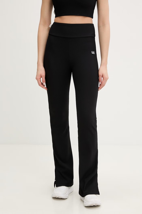 EA7 Emporio Armani legginsy treningowe z elastanem czarny AF15721.7W000989