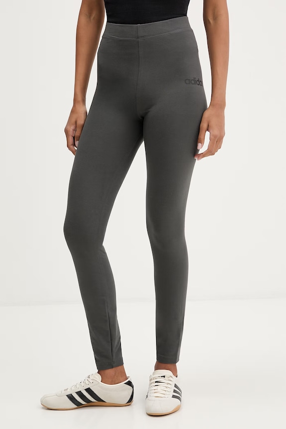Legíny adidas pletenina šedá KC5172