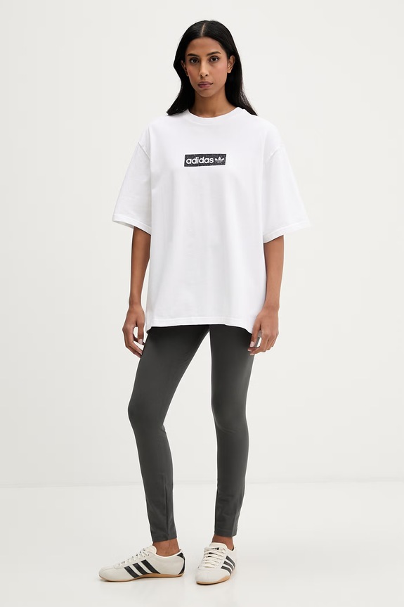 Legíny adidas KC5172 šedá SS26