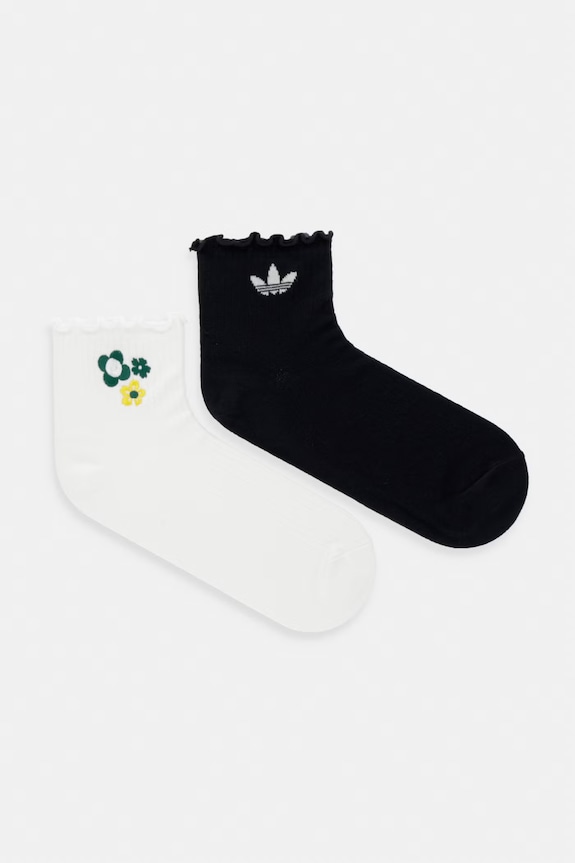 Κάλτσες adidas Originals 2-pack ψηλές κάλτσες μαύρο KD8372