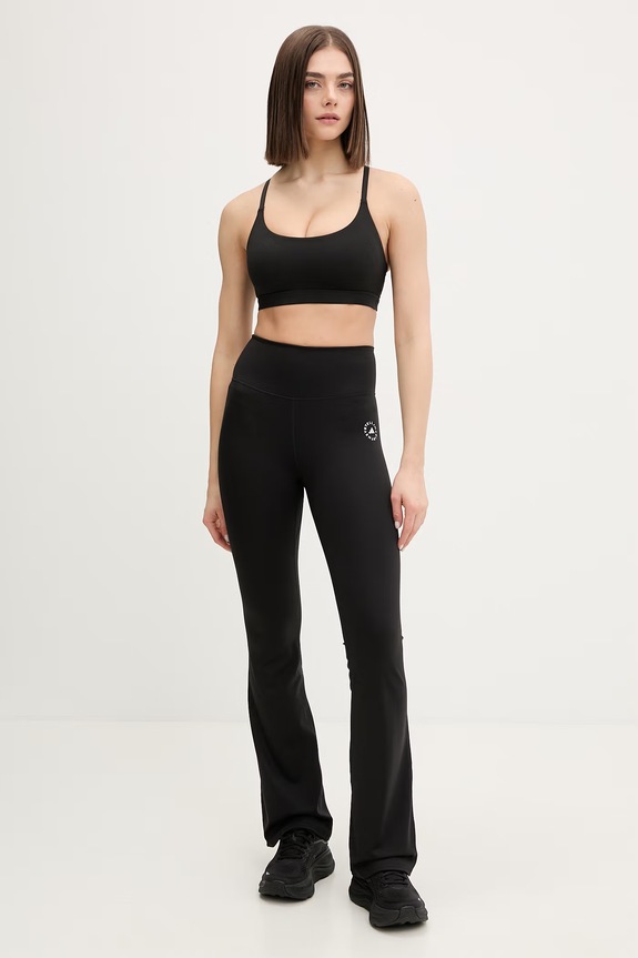 adidas by Stella McCartney legginsy treningowe KF9109 czarny SS26