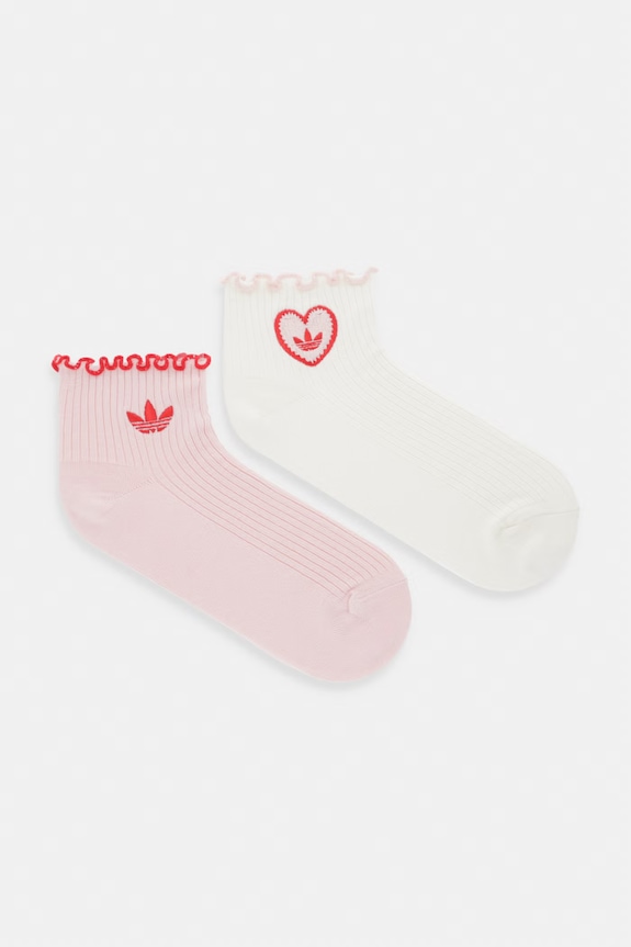 Κάλτσες adidas Originals 2-pack ψηλές κάλτσες ροζ KR3430