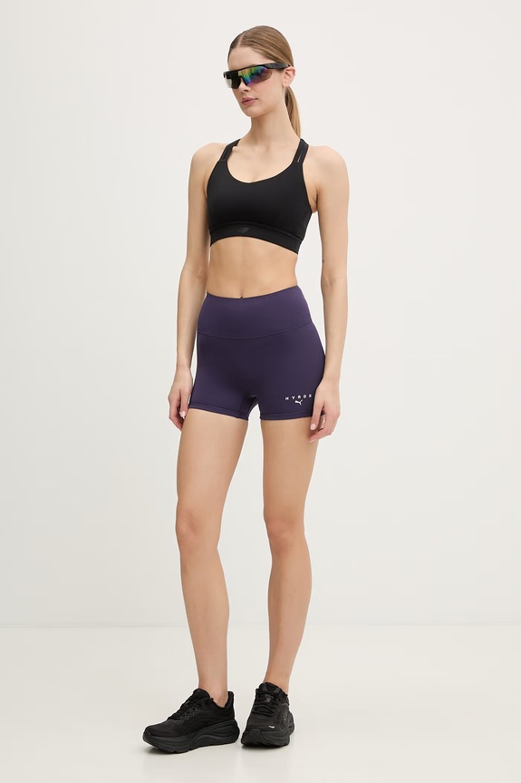 Puma pantaloni scurți sport de damă Shapeluxe HYROX 528163 violet SS26