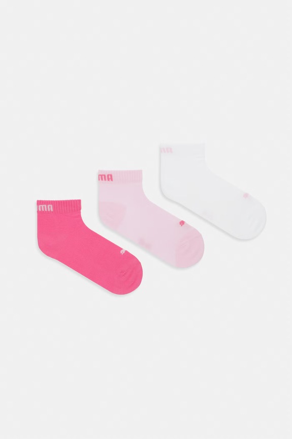Puma skarpetki QUARTER PLAIN 3-pack melanż różowy 938589.D
