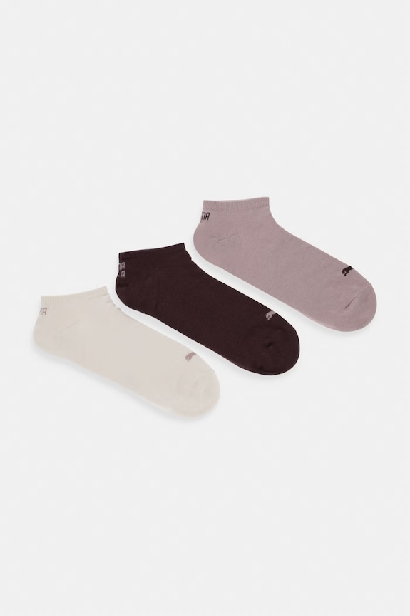 Puma skarpetki QUARTER PLAIN 3-pack melanż brązowy 938589.D