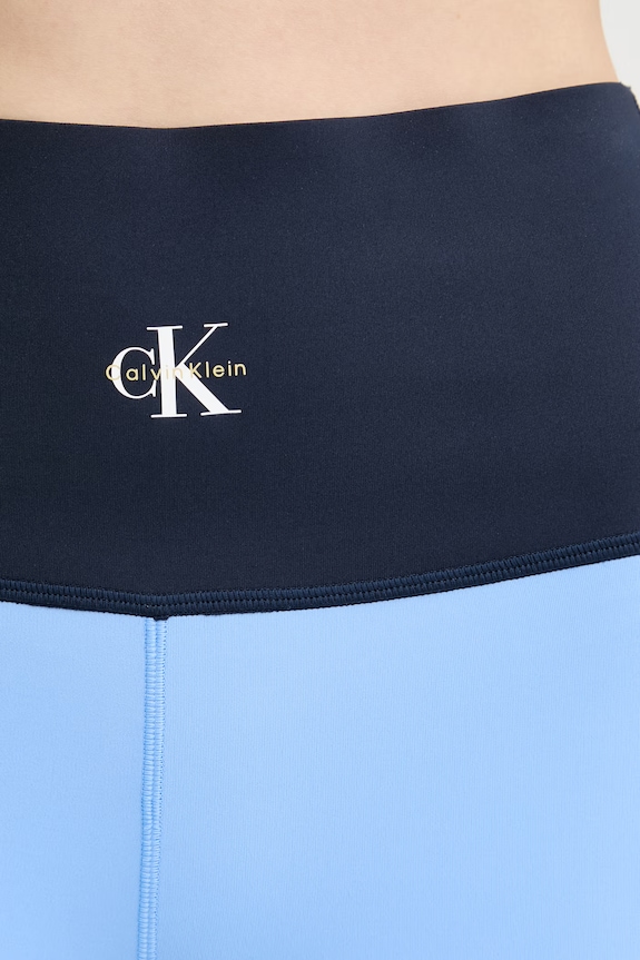 Calvin Klein Performance legginsy damskie niebieski LVGWS6L604