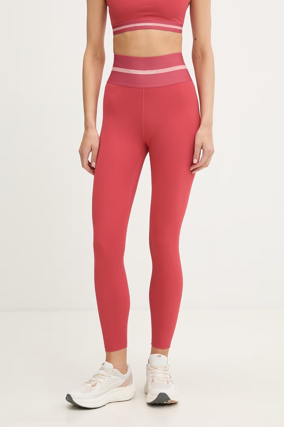 Calvin Klein Performance legginsy sportowe damskie różowy LVGWS6L674