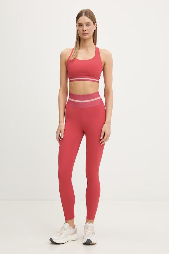 Calvin Klein Performance legginsy sportowe damskie LVGWS6L674 różowy SS26