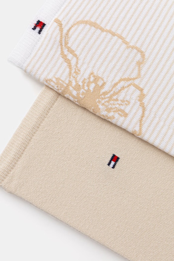 Tommy Hilfiger șosete pentru femei pachet de 2 701238773 bej SS26
