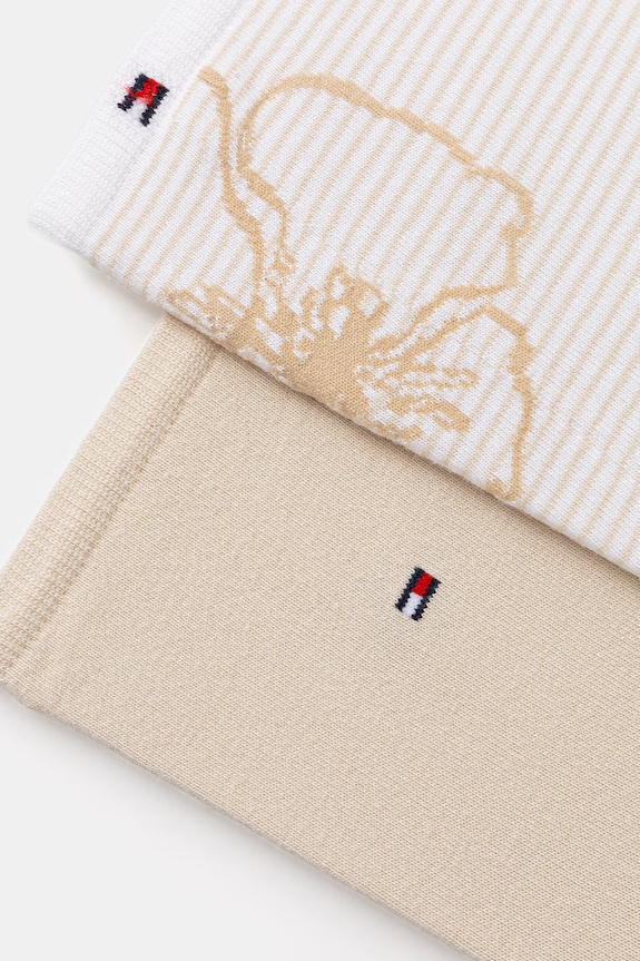 Tommy Hilfiger șosete pentru femei pachet de 2 701238773 bej SS26