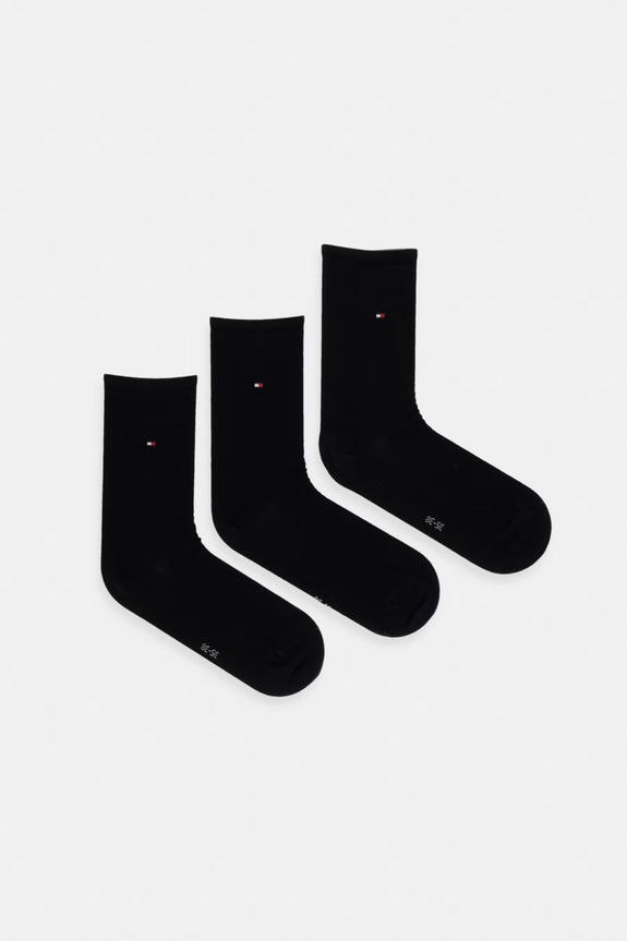 Tommy Hilfiger skarpety damskie 3-pack czarny 701239618