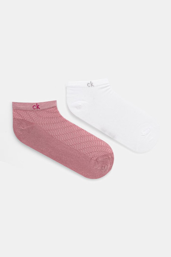 Calvin Klein șosete femei pachet de 2 roz 701238124
