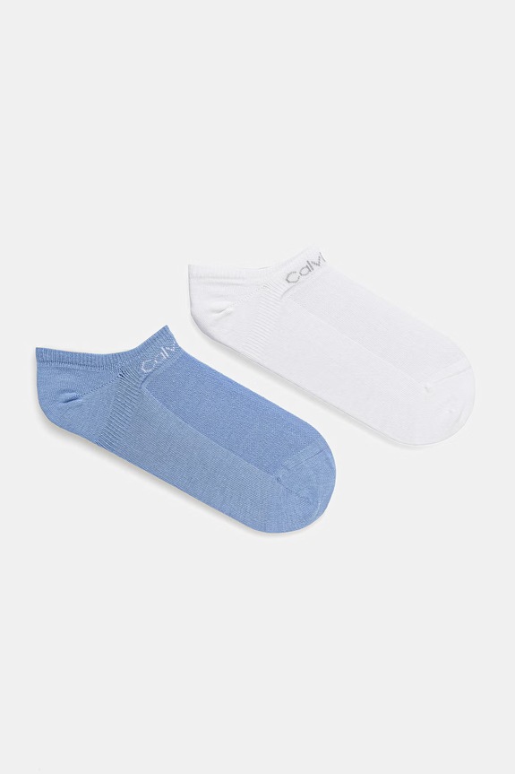 Calvin Klein skarpety damskie 2-pack niebieski 701238141
