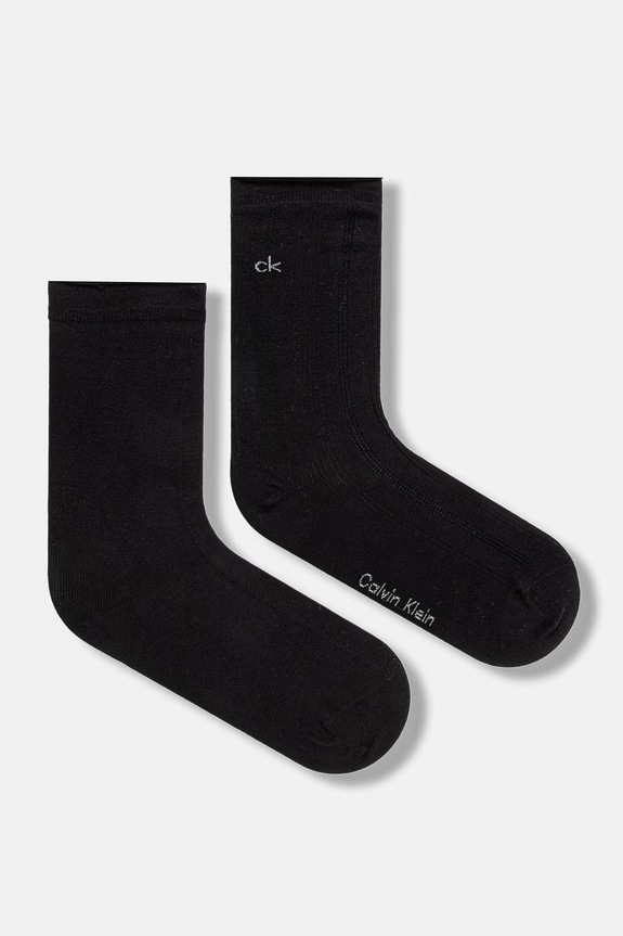 Dámske ponožky Calvin Klein 2-pak čierna 701238120