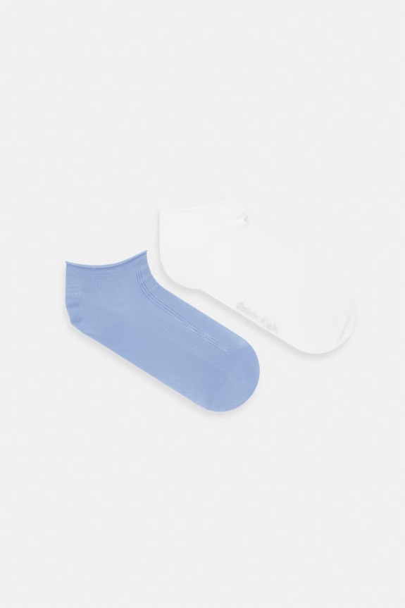 Calvin Klein ponožky dámske 2-pak modrá 701238121
