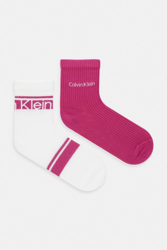 Calvin Klein șosete femei pachet de 2 roz 701238806